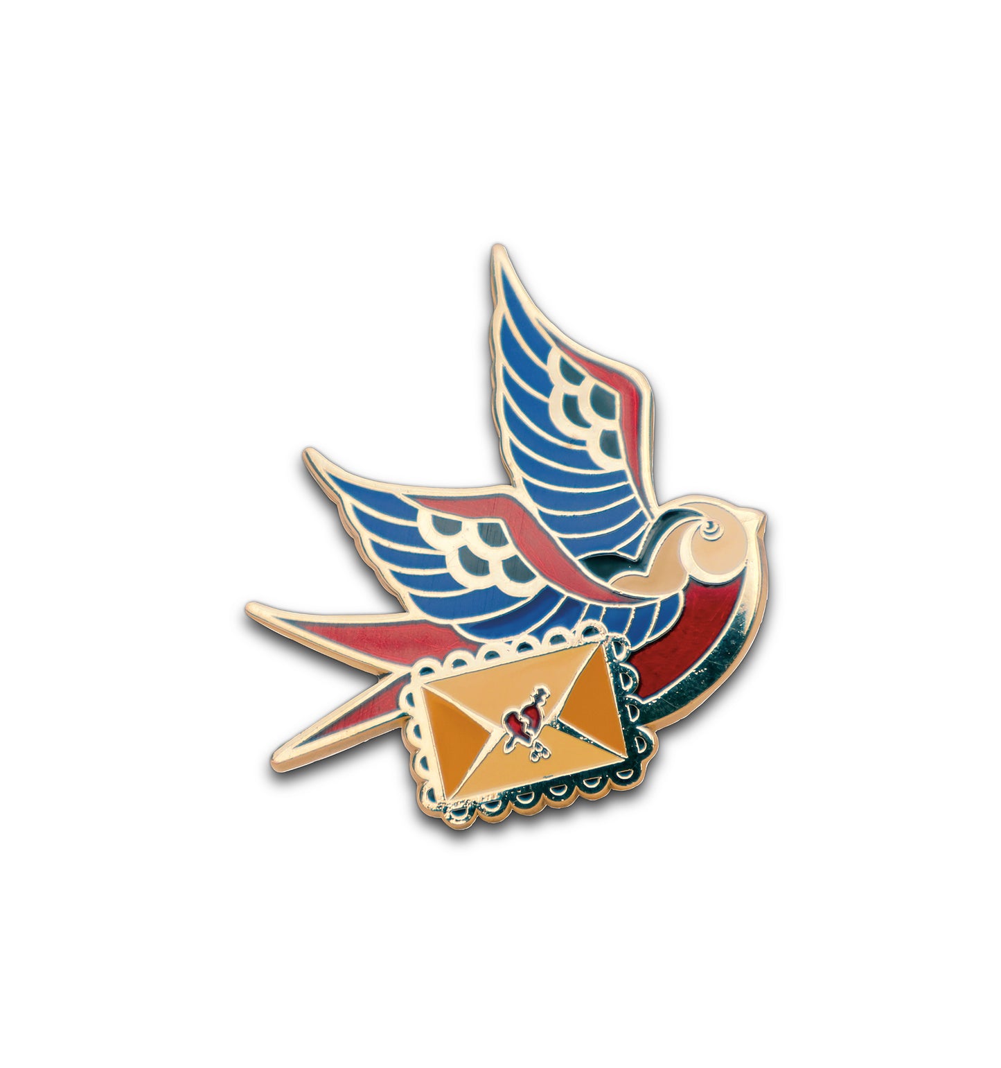 Scarlet Sparrow - Enamel Pin