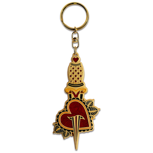 The Heart Dagger Keychain